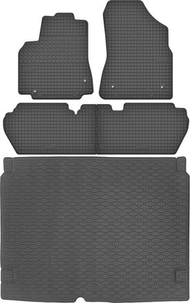 OEM Juego De Alfombrillas De Goma Para Citro&euml;n Berlingo Ii Kombi (2008-2018) + Alfombrilla Para El Maletero
