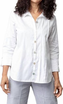 Habitat Perfect Travel Double Collar Shirt In White