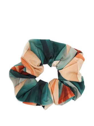 Lygia & Nanny Lola printed hair scrunchie - women - Polyamide/Elastane - One Size - Green