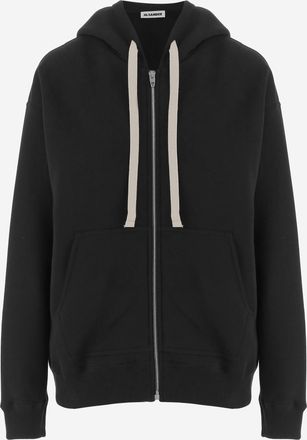 Jil Sander katoenen hoodie met logo