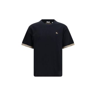 Burberry Black Cotton Mens T-Shirt