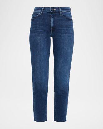 Mother The Mid-Rise Dazzler Ankle Fray Jeans