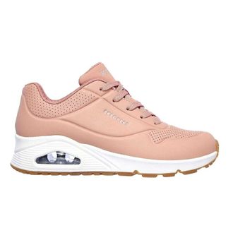 Skechers Dames Uno Stand On Air Wedge Trainers (Roze)
