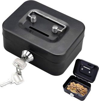 OEM Casillero Peque&ntilde;o Para Efectivo - Con Cerradura De Teclado Y Llave - Port&aacute;til