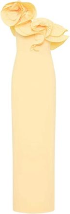 Rebecca Vallance Lulu Gown - Dames - Avondkleed - Geel - XS - Polyester - Kleedjes