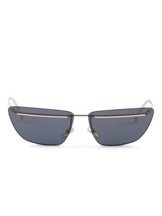 Prada Zonnebril met metalen montuur - Goud