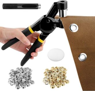 OEM Herramienta Perforadora Manual - Perforadora De Agujeros - Con 300 Agujeros De 10 Mm - Apta Para Tejidos De Cuero