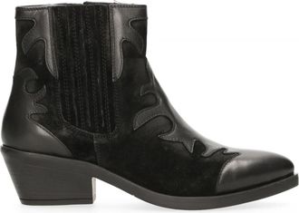 Maruti Tessy Cowboylaarzen Zwart - Dames - Cowboylaarzen - Zwart - 41 EU - Leer - Schoenen