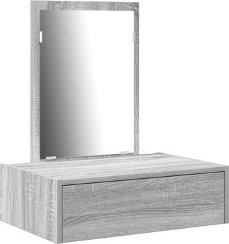 vidaXL Mesa de tocador Gris 60 x 40 x 70 cm Madera contrachapada vidaXL