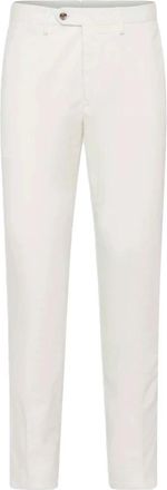 Oscar Jacobson Slim Fit Chino met Verstelbare Taille - Heren - Chinos - Wit - 2XL - Broeken