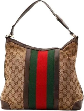 Gucci Pre-owned Le Hobo Web - - Pre-owned - Donna - Marrone - ONE SIZE
