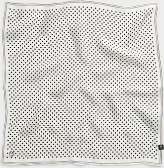 Fraas Womens Pure silk polka dot scarf