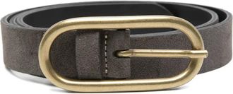 Tela oval buckle belt - Grey