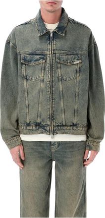Represent R4 Denim Jacket - Heren - Spijkerjassen - Blauw - L - Denim - Jassen