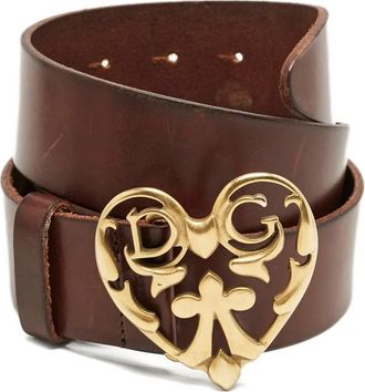 Dolce & Gabbana Cintura Heart - Marrone