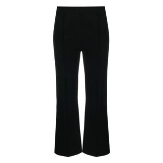Theory Broeken, Dames, Zwart, M, Polyester, Flare Pant W.Compact