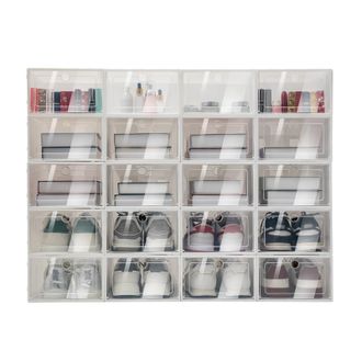 OEM Cajas Para Zapatos, Soluci&oacute;n De Almacenamiento Plegable Y Apilable, 20 Unidades