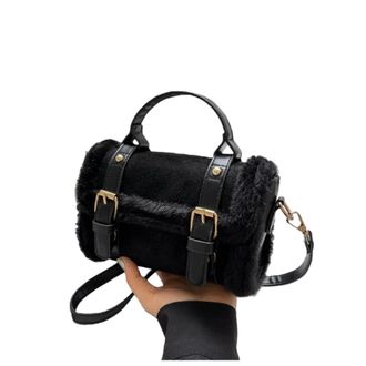 Generic Faux plush handbag bag womens one-shoulder crossbody bag