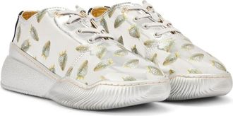 Stella McCartney strawberry print sneakers - women - Other fibres - 41 - Silver
