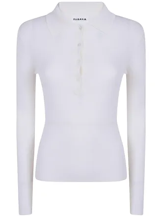 P.A.R.O.S.H. P. A.R. O.S. H. Sweater Wool Polo Neck D540508.Long 002 Cream