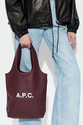 A.P.C. Handbag Ninon Small, Womens, Burgundy