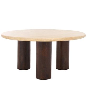 Safavieh Couture Jennamira Travertine Coffee Table