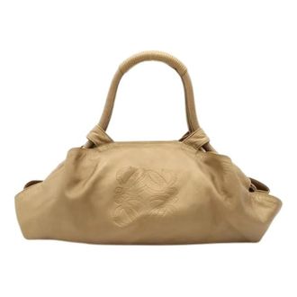 Loewe Pre-owned Nappa Aire Leren Handtas - Dames - Vintage Handtas - Beige - ONE Size - Leer - Vintage