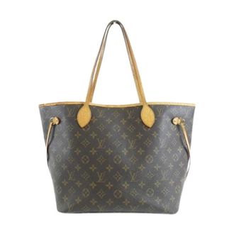 Louis Vuitton Pre-owned Tote Bags, female, Brown, Size: ONE SIZE Pre-owned Monogram Neverfull Tote Bag