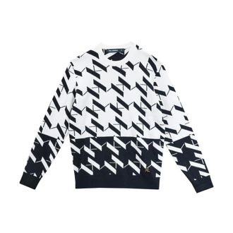 Karl Lagerfeld Round-neck Knitwear, male, Multicolor, Size: M Maglia Monogramma