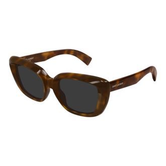 Saint Laurent Sunglasses, female, Brown, Size: 53 MM Cat Eye Sunglasses
