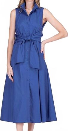 Jade Yoga Sarah Midi Dress In Navy