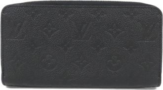 Louis Vuitton Monogram Empreinte Black Leather Long Wallet (Bi-Fold) (Pre-Owned)
