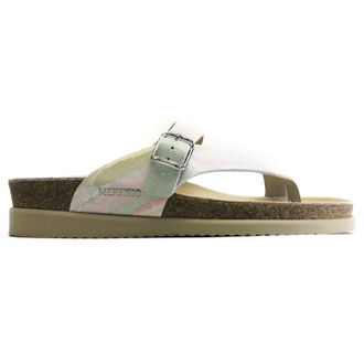 Mephisto Mephisto Helen Printed Leather Womens Toe Post Sandals - Multicoloured - Size:UK 7.5