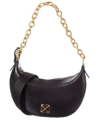 Off-white Hemisphere Leather Hobo Bag