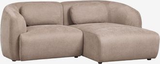 Sklum Divano Modulare Chaise Longue Destro A 2 Pezzi In Ciniglia Coquette Sklum