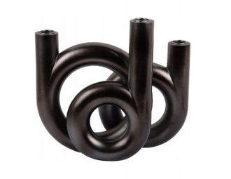 Present Time Home-styling-collection Candelabro Ring Gris 20 Cm