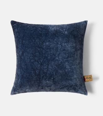 Lyria Clusia cotton and linen velvet cushion