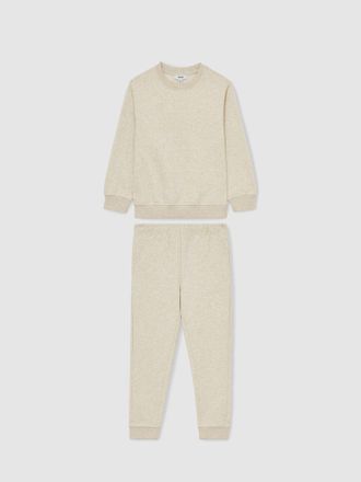 Reiss Navy 13-14 yrs Premium Interlock-jersey Cargo Shorts