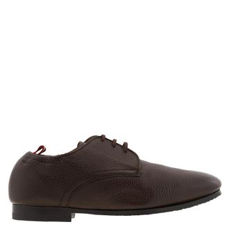 Bally Plume Pebbled Leather Derby Shoes, Brand Size 5.5 ( US Size 6.5 )