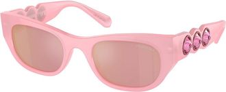 Swarovski SK6022 2001E4 Womens Sunglasses Pink Size 51