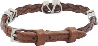 Valentino Bracelets, male, Brown, Size: ONE SIZE Vlogo Signature Bracelet