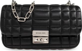 Michael Kors Tribeca Schoudertas - Dames - Schoudertassen - Zwart - ONE Size - Leer - Tassen
