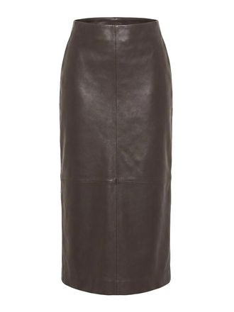 Alberta Ferretti Leather Skirt