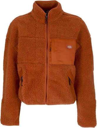 Dickies Chute Fleece Jacks Streetwear Collectie - Dames - Fleece jassen - Bruin - XL - Fitness