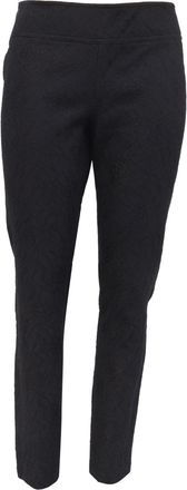 Diane Von F&uuml;rstenberg Diane Von Furstenberg Lace Detailed Slim-Fit Trousers in Black Cotton
