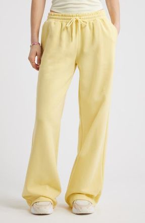 BP. Baggy Wide Leg Sweatpants in Yellow Begonia at Nordstrom, Size Xx-Small
