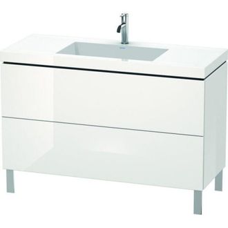 Duravit Mueble De Ba&ntilde;o L-cube Wt Vero Air 698x1200x480mm Sin Orificio Para Grifer&iacute;a Blanco Brillante