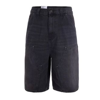 Carhartt Work in Progress Carhartt Wip, Denim Shorts, male, Black, Size: XS OG Aden Double Knee Short