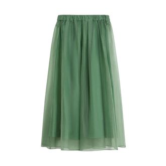 Max Mara Midi Skirts, female, Green, Size: 2XS Max Mara Weekend Skirts Green