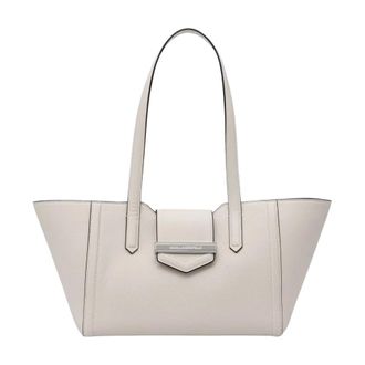Karl Lagerfeld Tassen, Dames, Wit, ONE Size, Leer, Baguette Tas